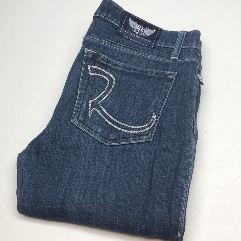 PREMIUM ROCK & REPUBLIC STELLA STRAIGHT LEG JEANS 29x32 ⭐️